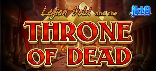 Tampilan visual Legion Gold and the Throne of Dead dengan nuansa kuil gelap.